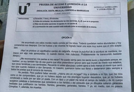 El Examen De Lengua De Selectividad En Andalucía: El Feminismo Y El ...